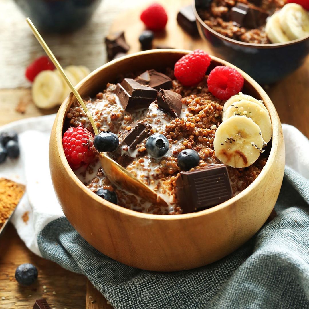 Chocolate Quinoa Pudding with Antioxidants and Protein