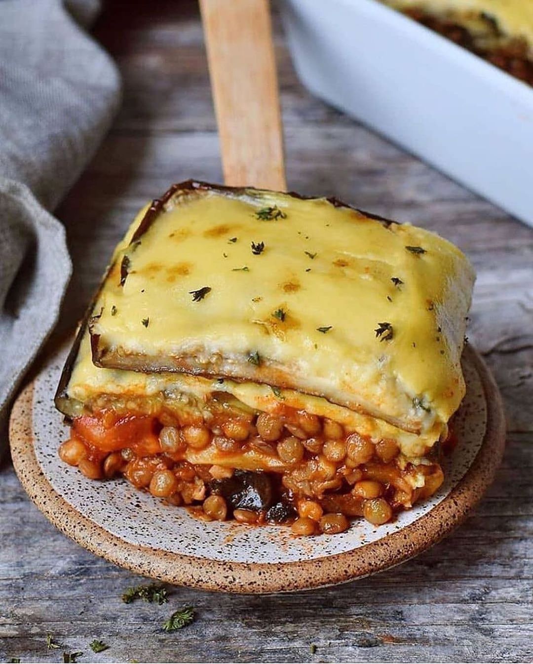 Vegan Lentil Moussaka Comfort Dish