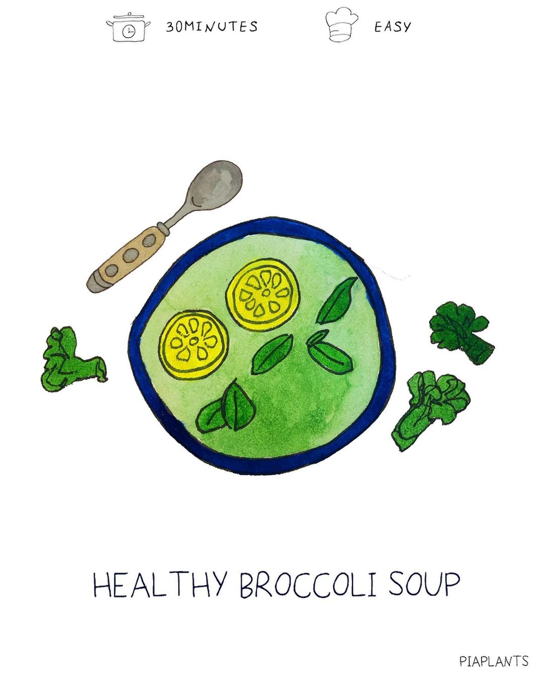 Homemade Creamy Broccoli and Vegetable Soup