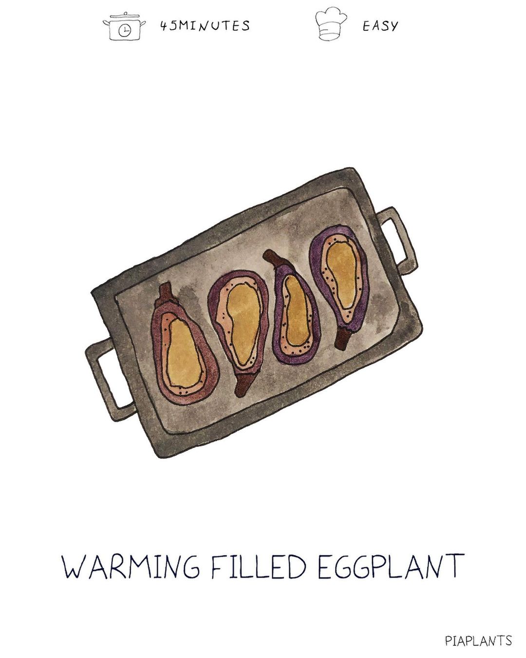 Warming Filled Eggplant