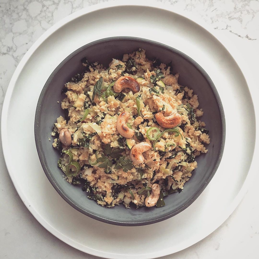 Healthy Cauliflower Fried Rice with Asian Flavors