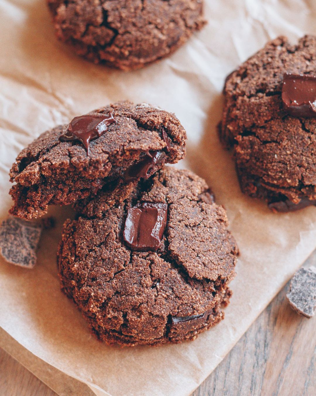 Gut-Friendly Paleo Vegan Double Chocolate Cookies