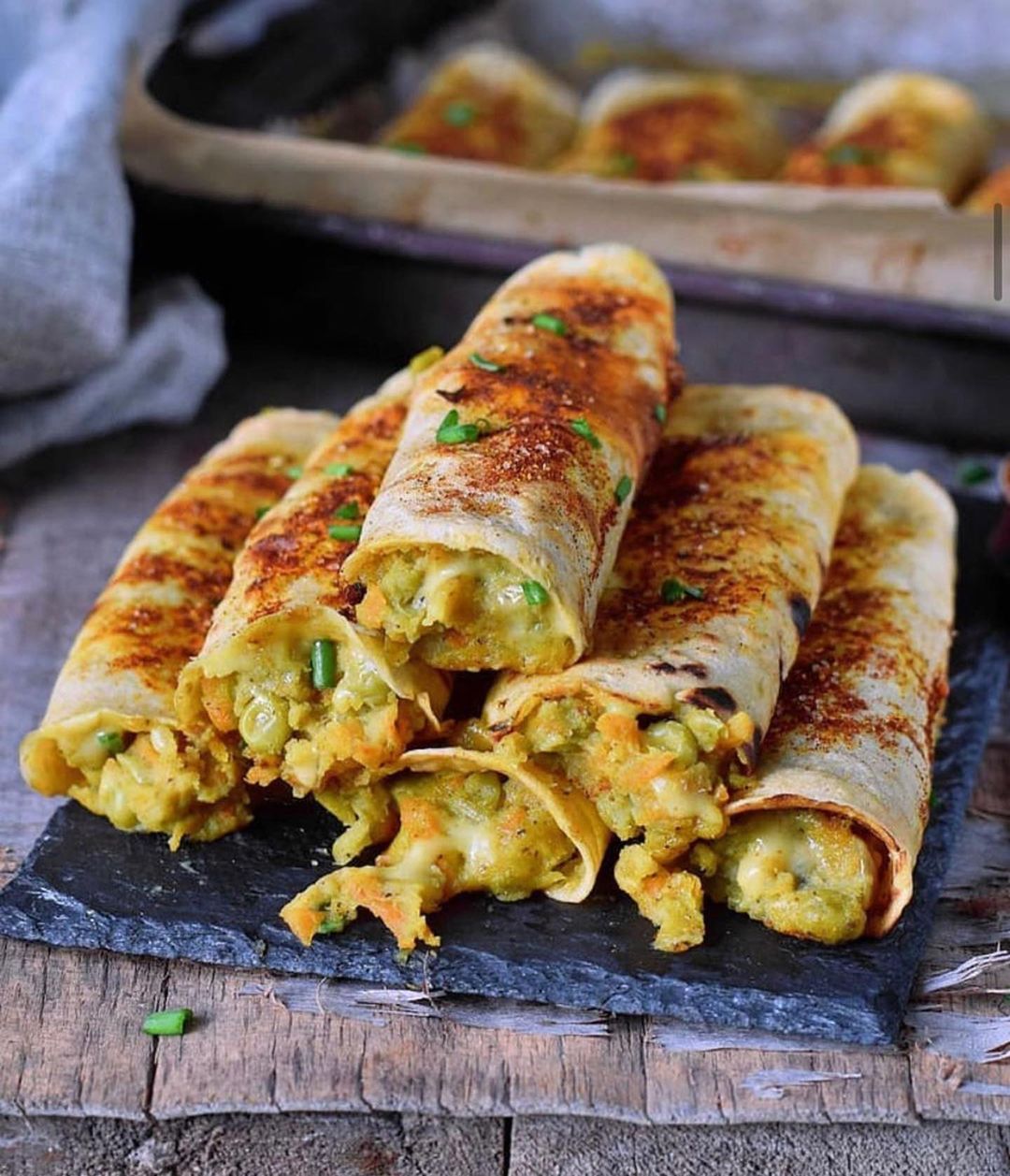 Crispy Veggie Taquitos
