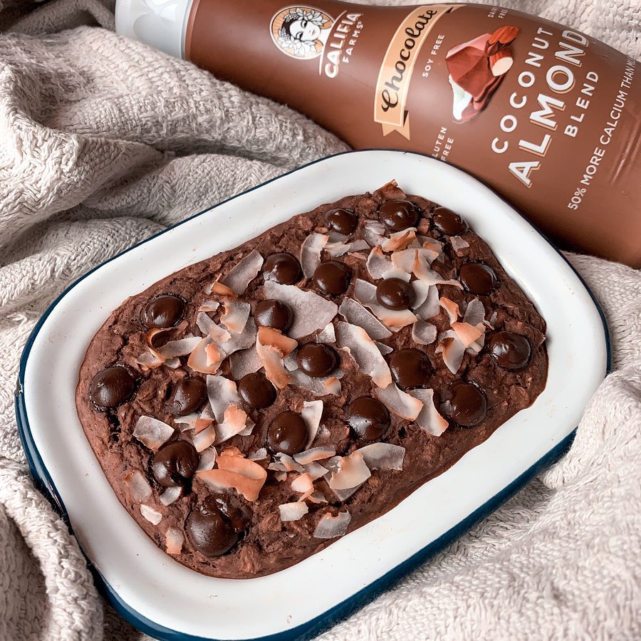 Choco Coconut Baked Oats Breakfast