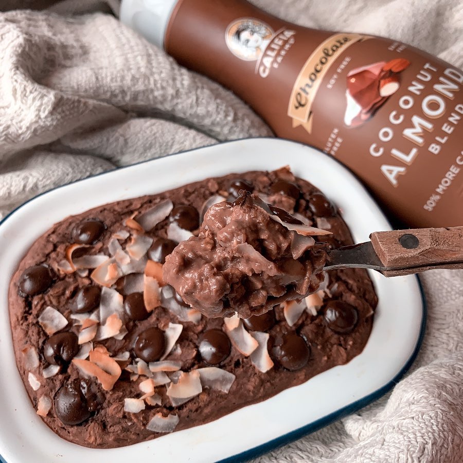 Choco Coconut Baked Oats Breakfast