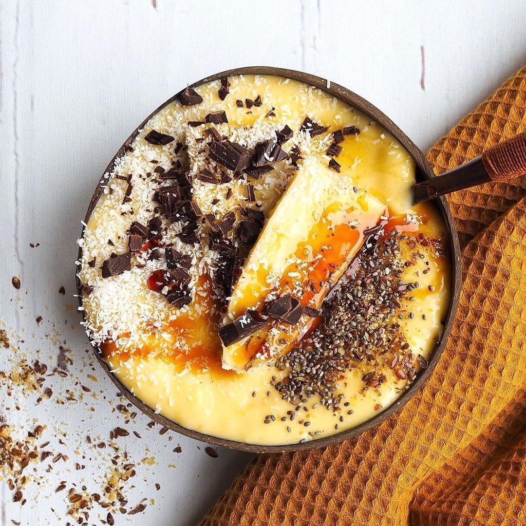 Mango Passionfruit Banana Smoothie Bowl