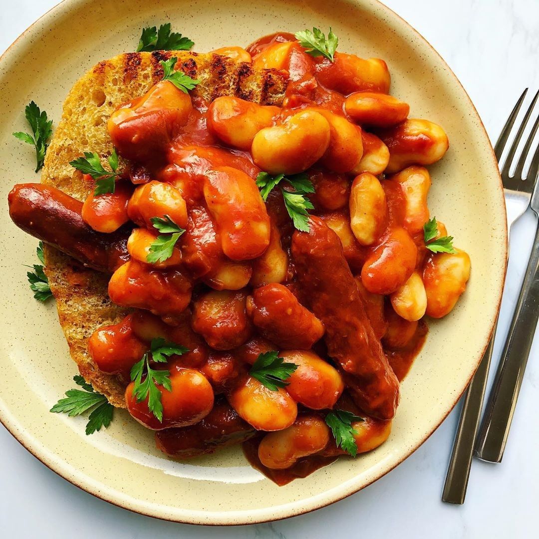 Beans on Toast with Shroomdogs