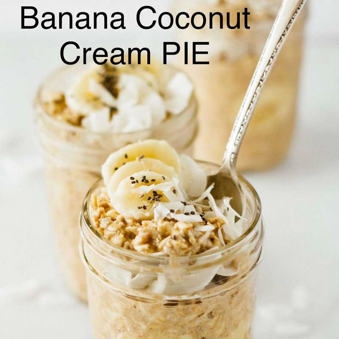 Banana ?Coconut ?Cream ?Pie Overnight Oats
