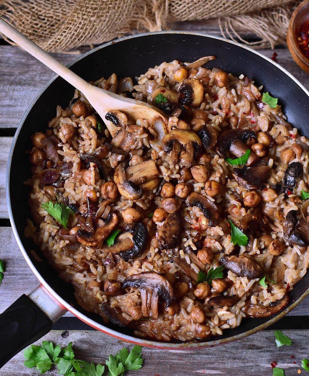 Vegan Mushroom Risotto