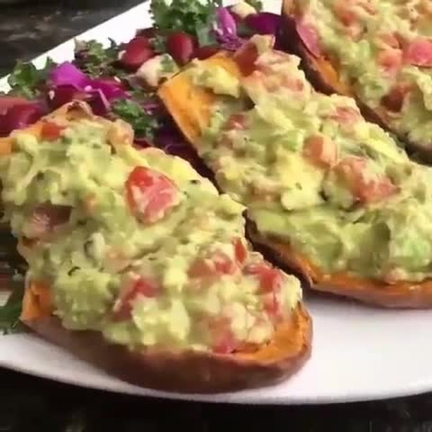 Sweet Potato Toasts with Avocado