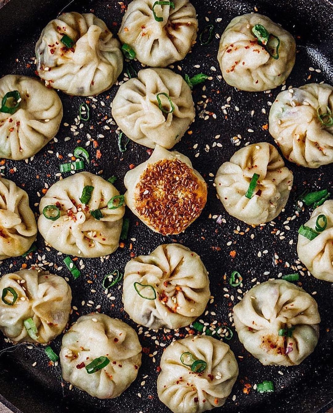 Vegan Dumplings with Cabbage and Mushroom Filling