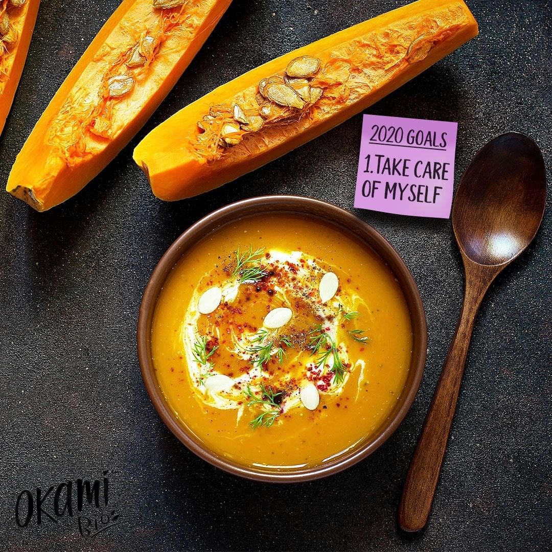 Creamy Squash Soup with Maca for Winter