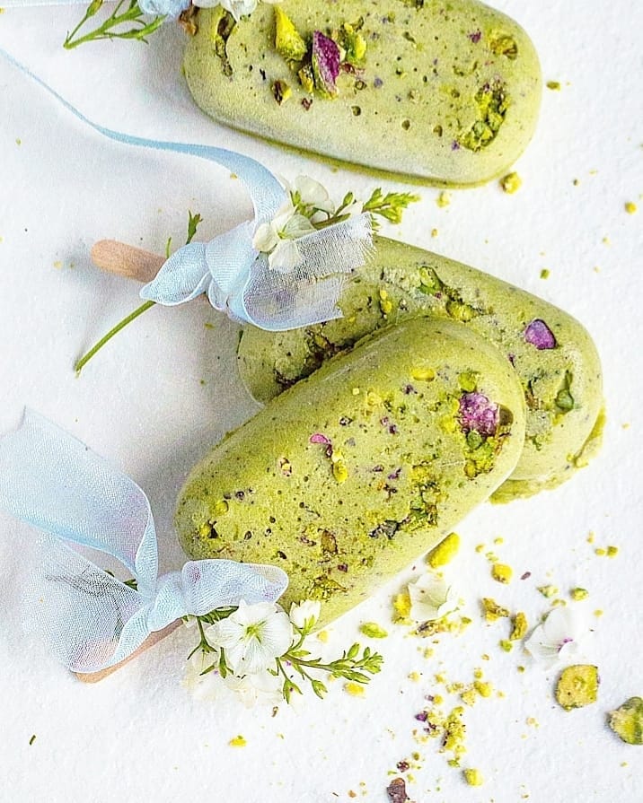 Pistachio Lime Matcha Vegan Ice Cream