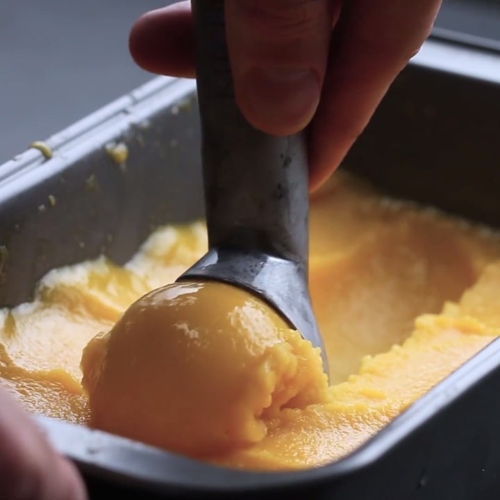 Quick and Easy 3-Ingredient Mango Sorbet