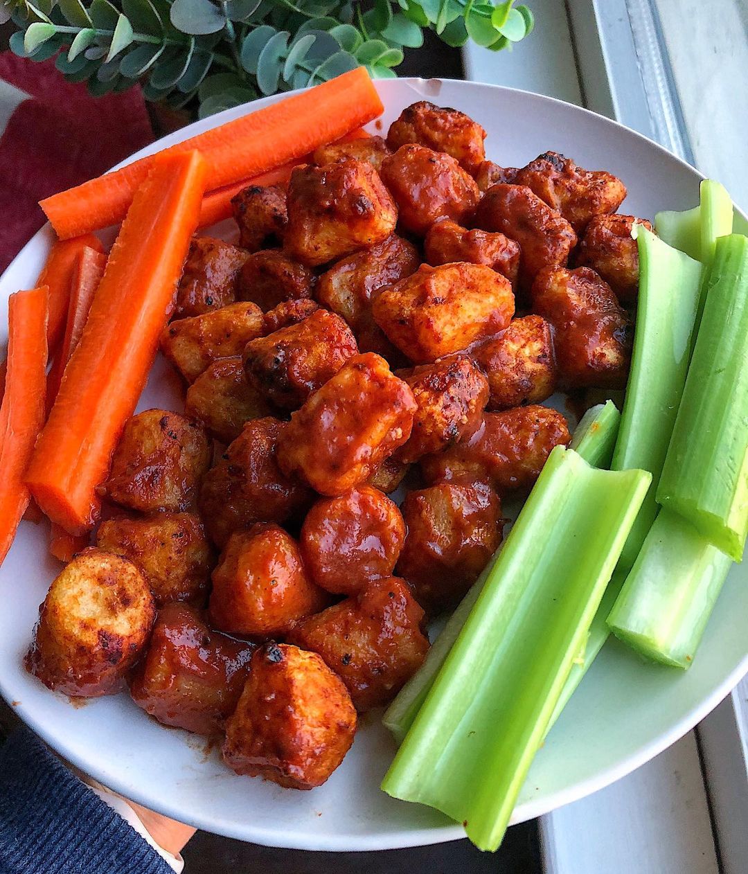 Air Fried BBQ Cauliflower Gnocchi