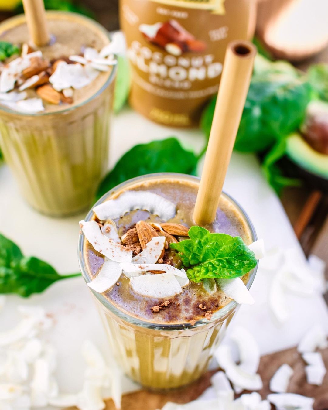 Avocado Chocolate Smoothie with Banana and Spinach