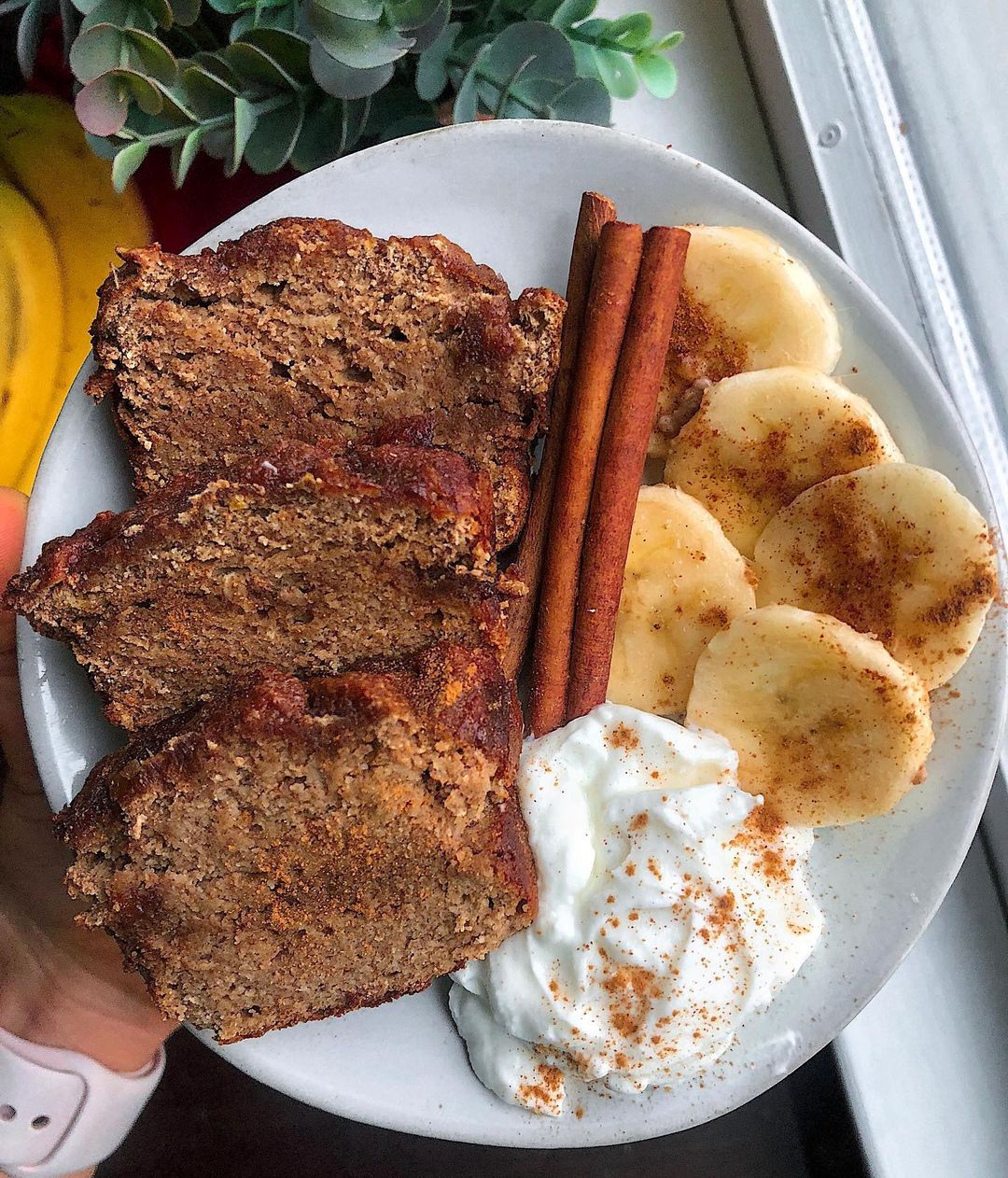 Leftover Cinnamon Banana Bread