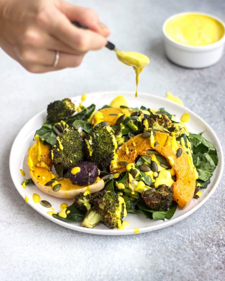 Gorgeous Golden Salad Dressing with Turmeric