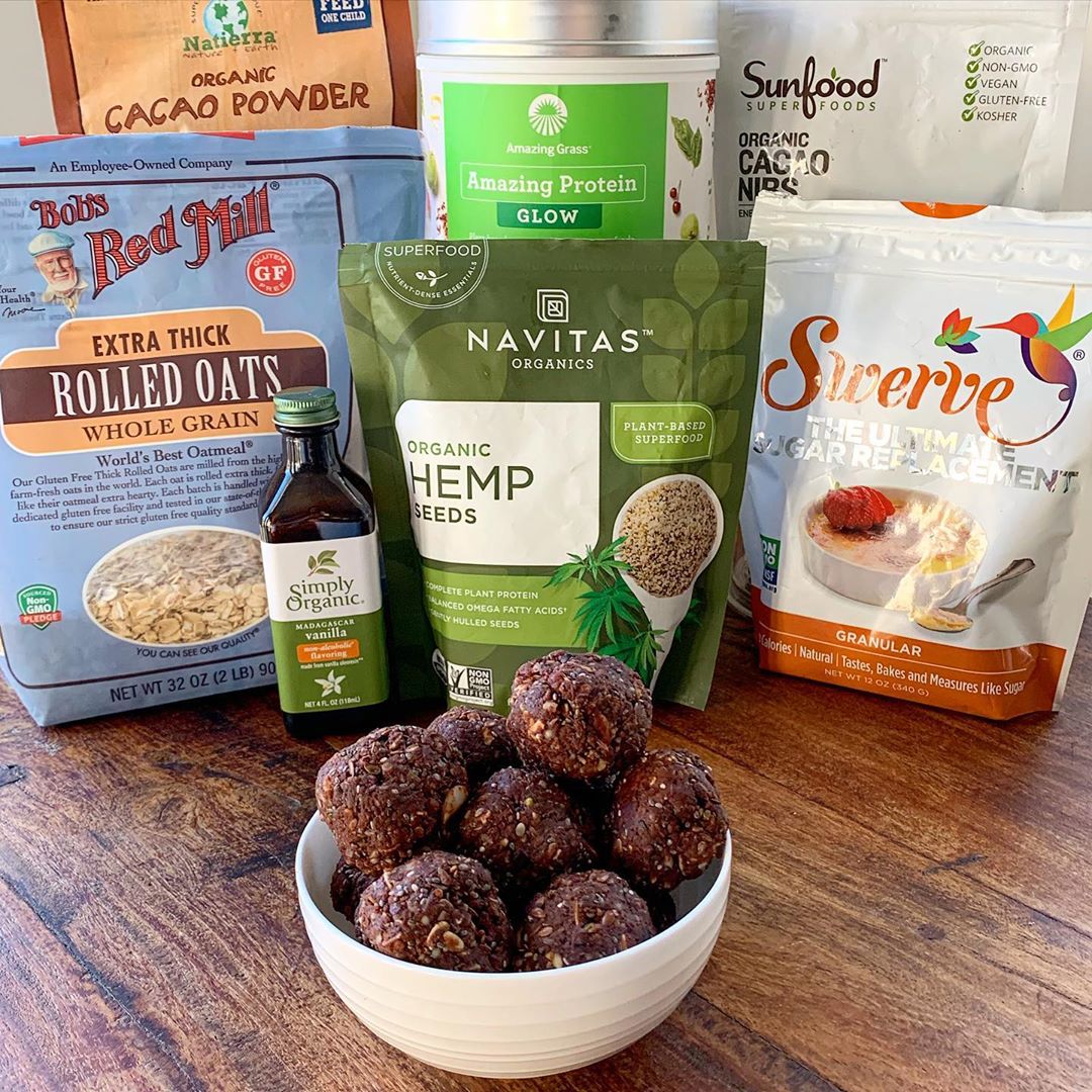 Chocolate and Peanut Butter Protein Bites