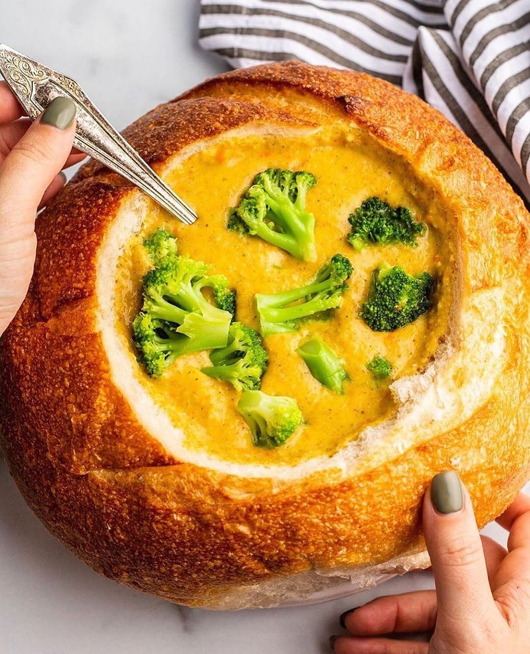 Vegan Broccoli Cheddar Soup