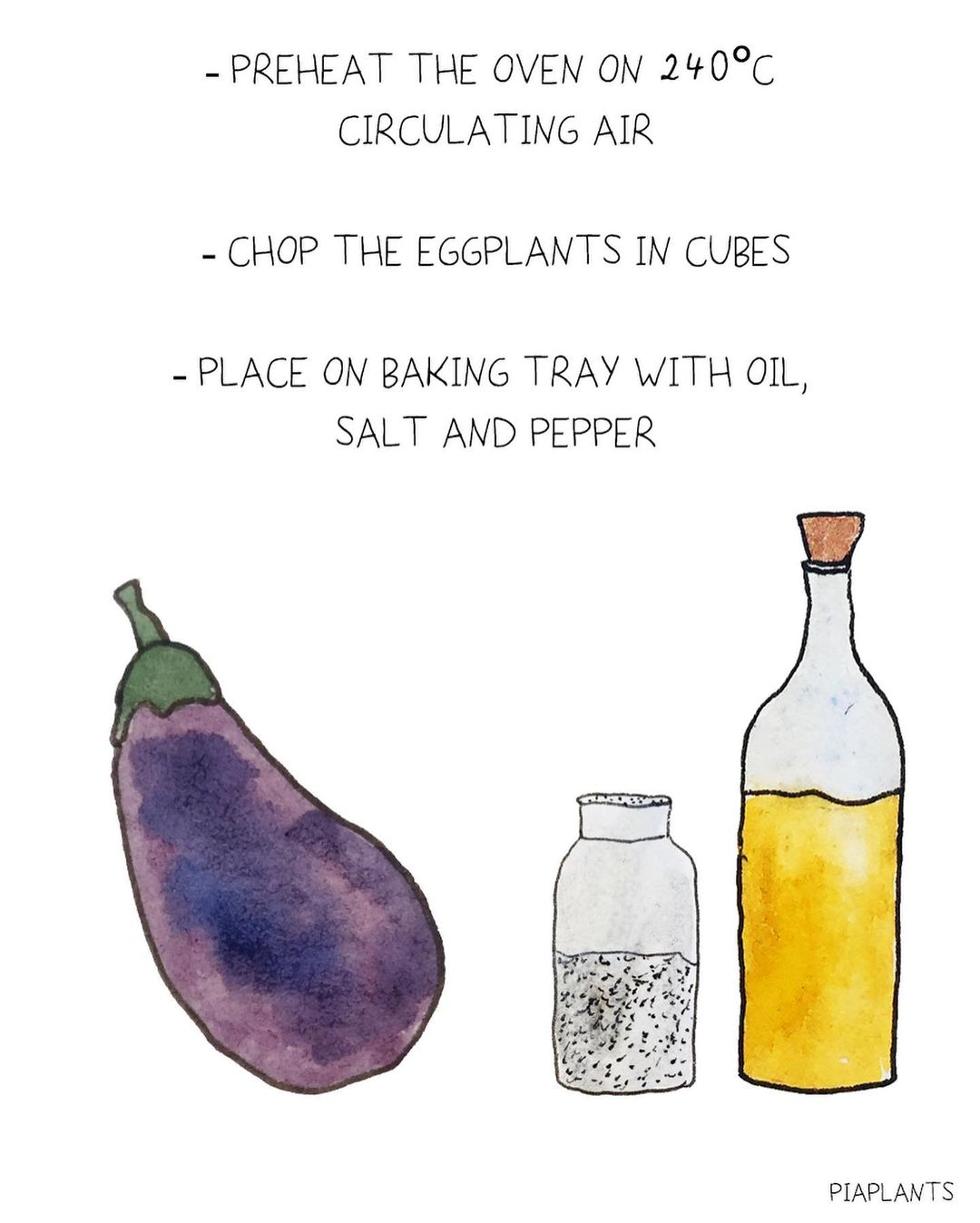 Asian Brokolli Eggplant Salad