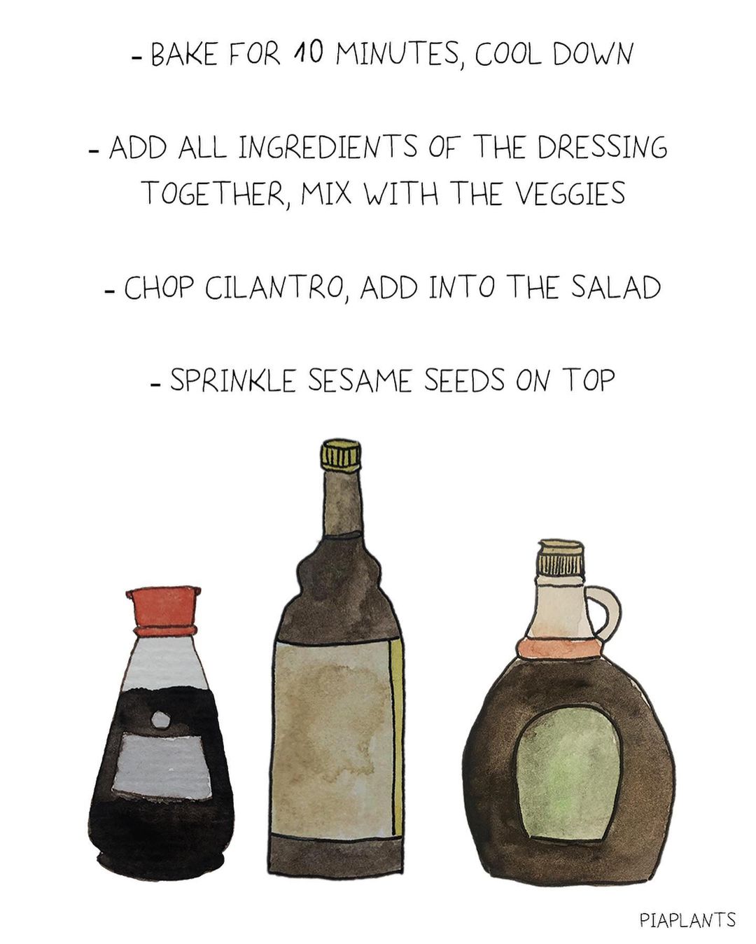 Asian Brokolli Eggplant Salad