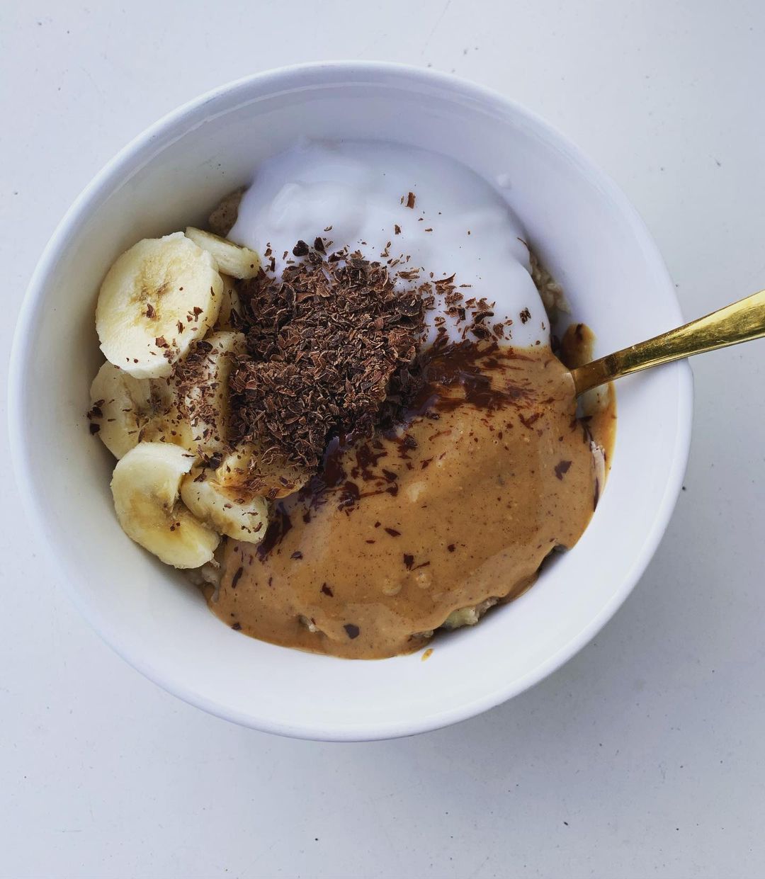 Coconut Milk Porridge with Banana and Chia