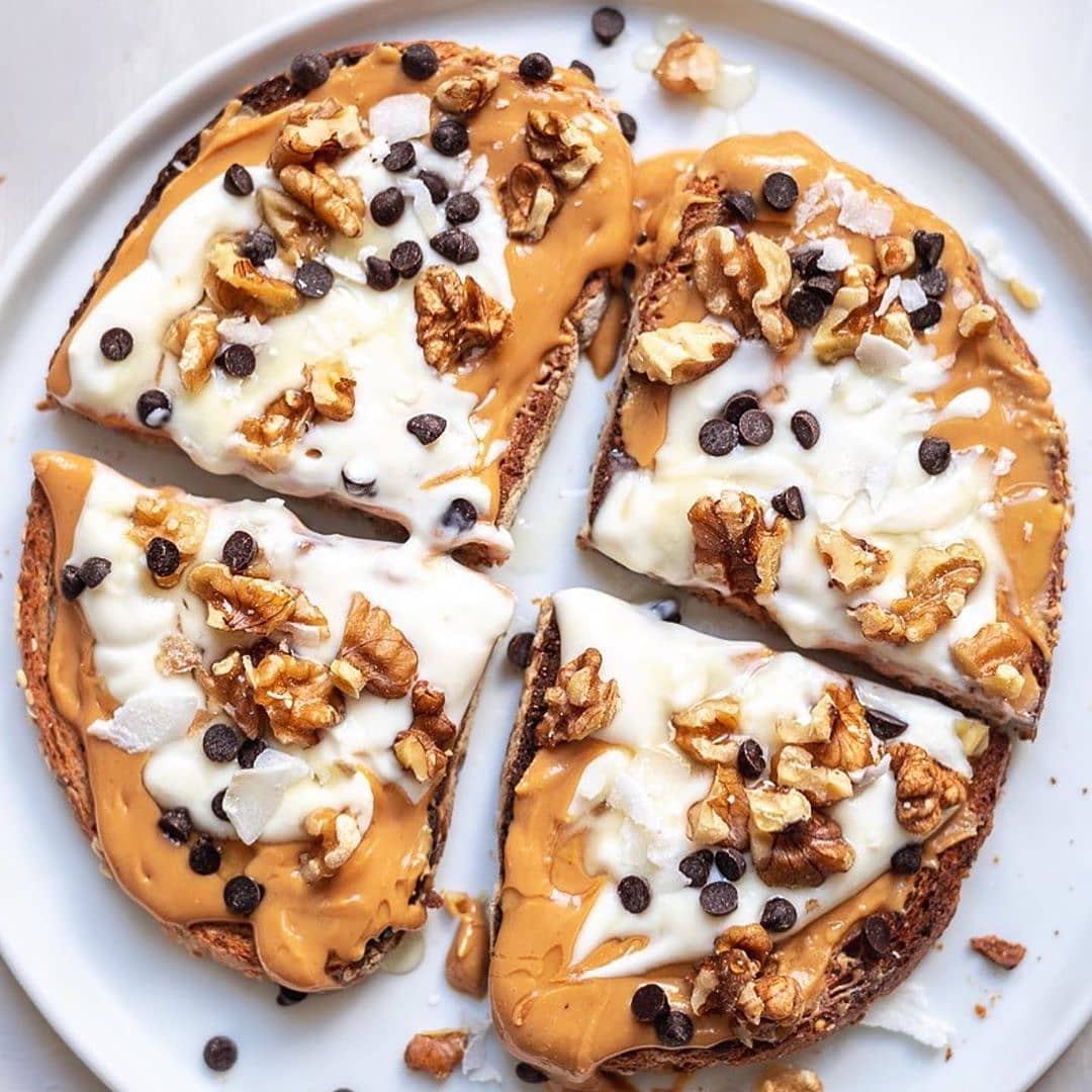 Peanut Butter and Coconut Yogurt Toast