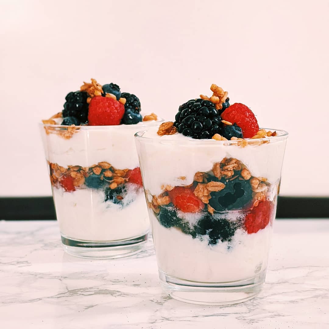 Easy Homemade Yogurt Parfait with Berries and Granola