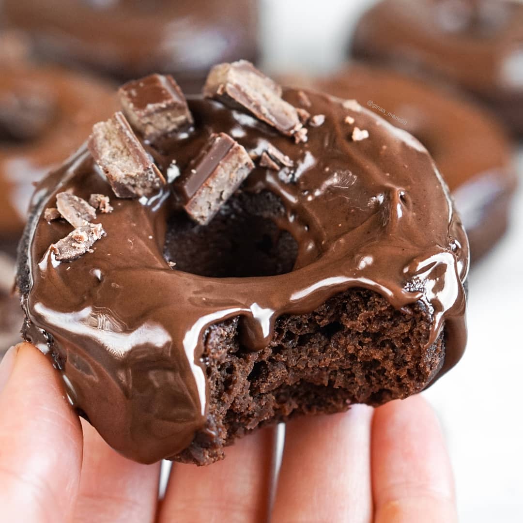 Baked Chocolate Donuts Vegan and Healthy