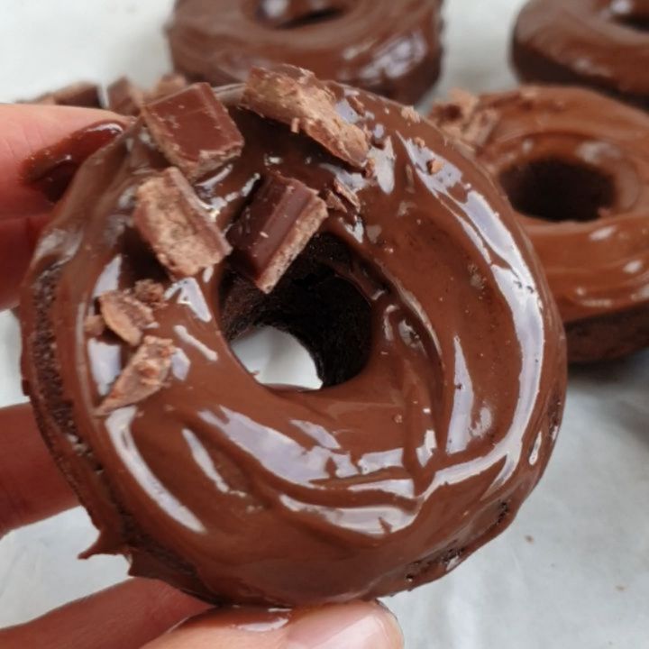 Baked Chocolate Donuts Vegan and Healthy