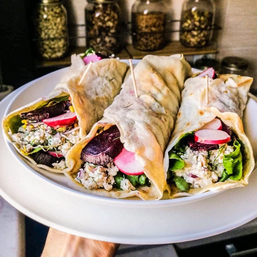 2-Ingredient Buckwheat Tortillas with Tofu Cottage Cheese