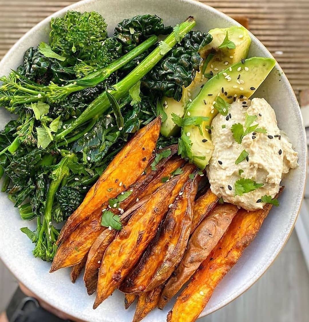 Vegan Lunch Bowl with Roasted Vegetables