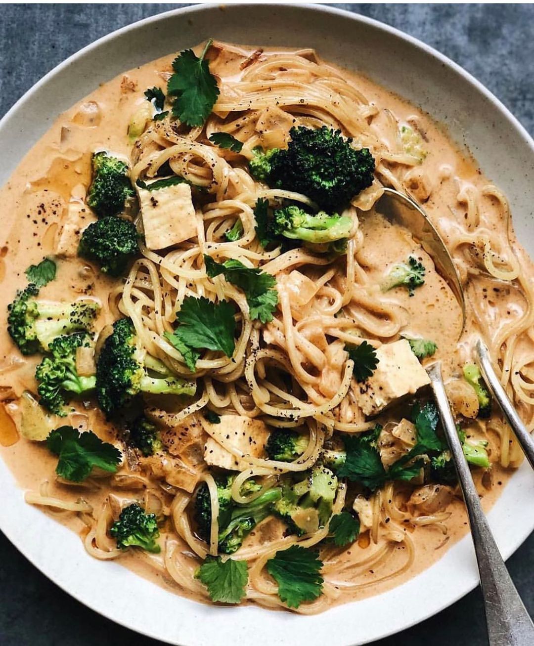 15 Minute Saucy Coconut Noodles