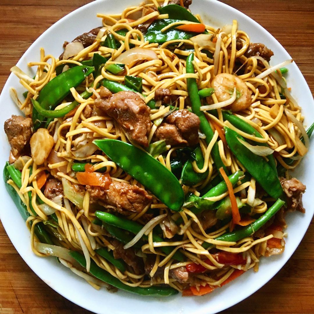 Spicy Pork Lo Mein
