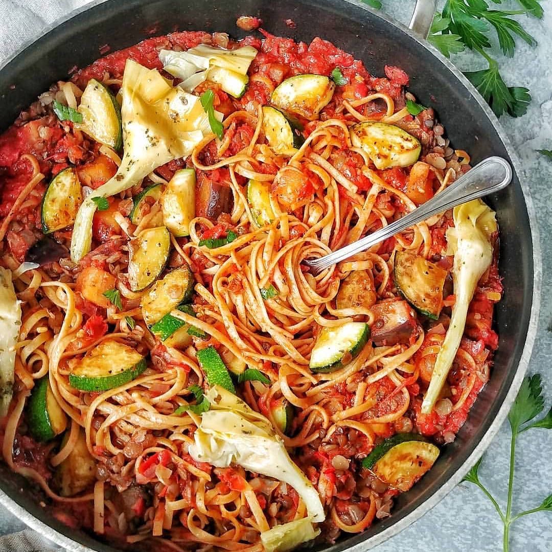 Lentil Eggplant Bolognese Sauce