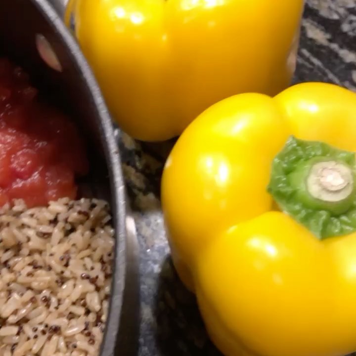 Italian Stuffed Peppers with Zucchini and Quinoa