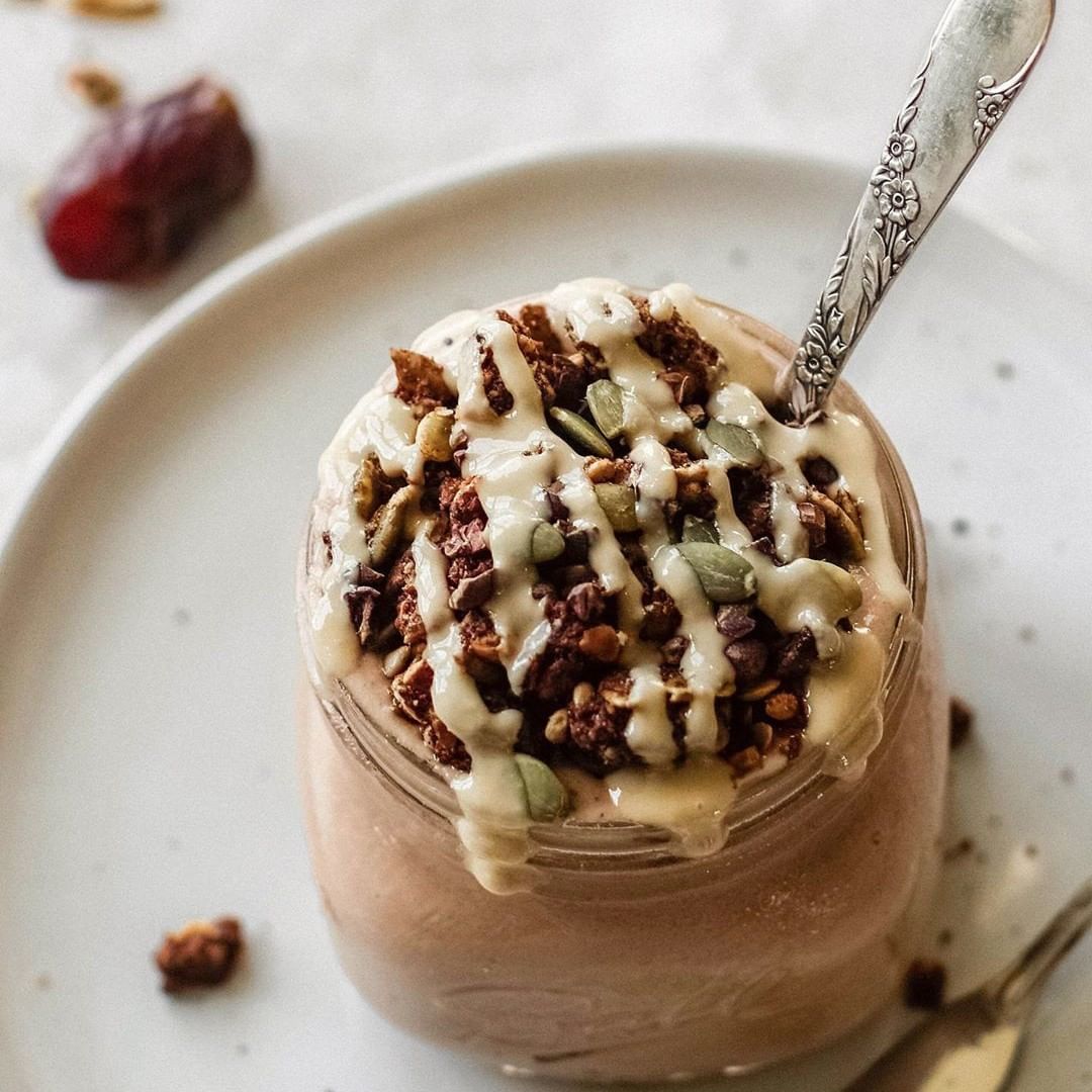 Chocolate Tahini Date Shake