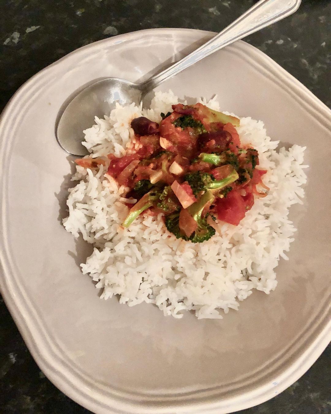 Vegan Chilli and Rice Dish