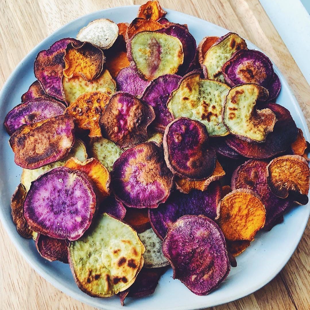 Crunchy Baked Sweet Potato Chips