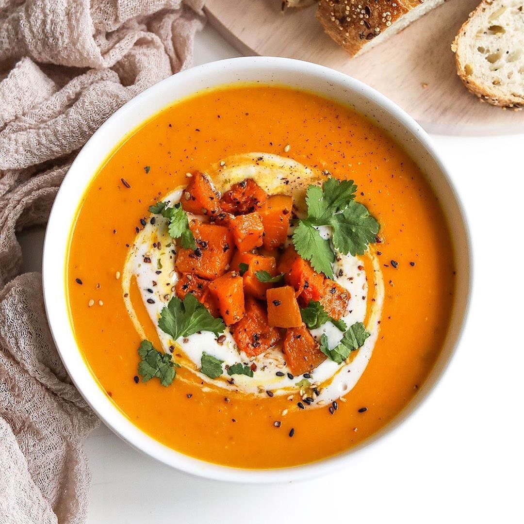 Warming Butternut Squash Turmeric and Ginger Soup