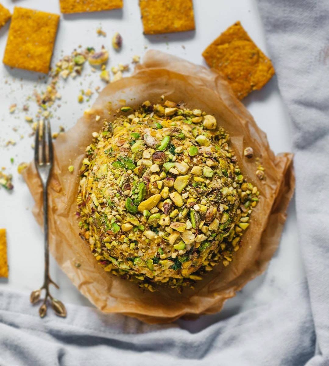 Vegan Cashew Cheese with Pistachios