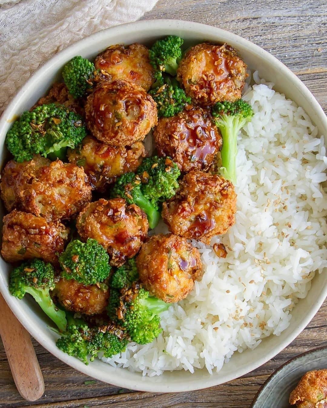 Teriyaki Tofu Balls with Veggies