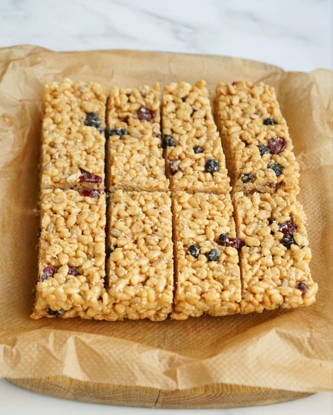 Berry Rice Krispie Bars