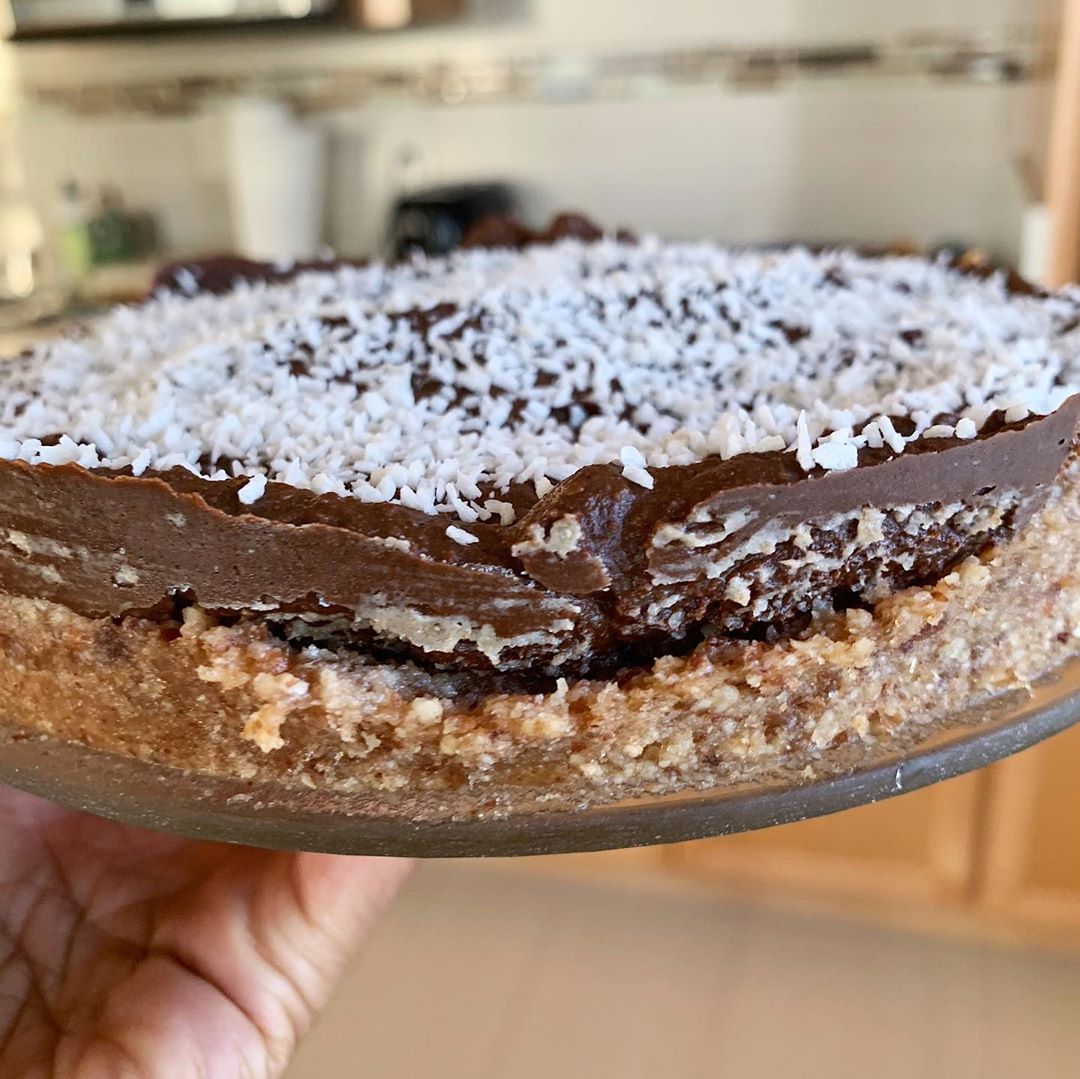 Raw Double Chocolate Pie