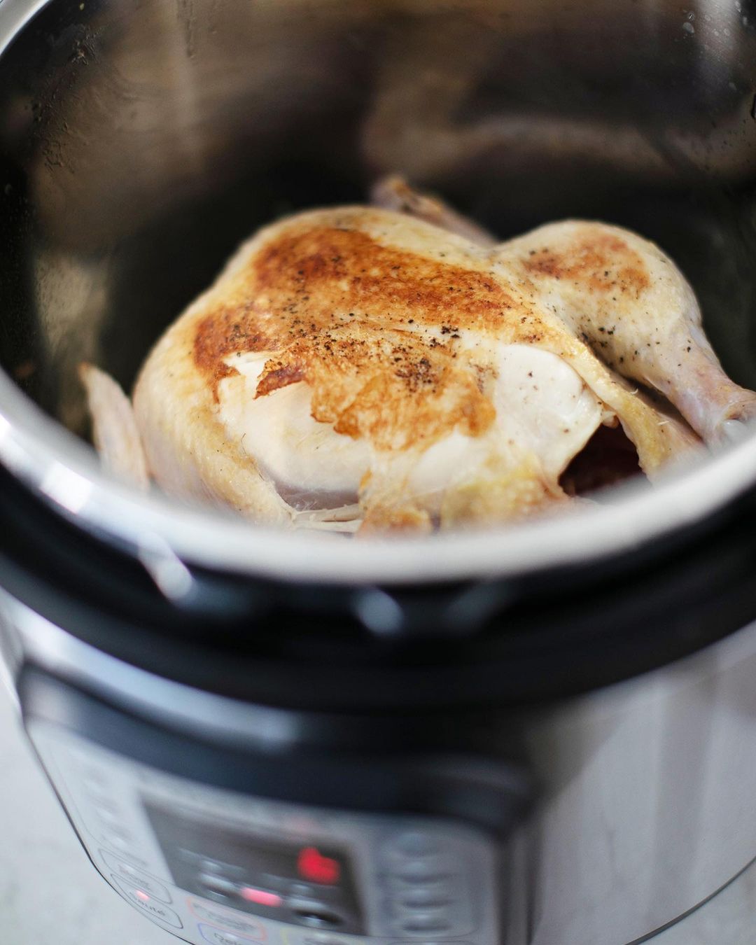 Delicious Instant Pot Rotisserie Chicken at Home