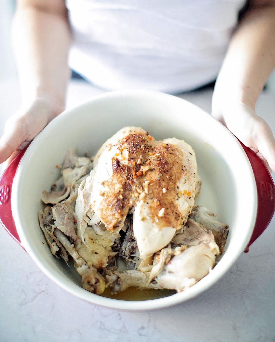 Delicious Instant Pot Rotisserie Chicken at Home