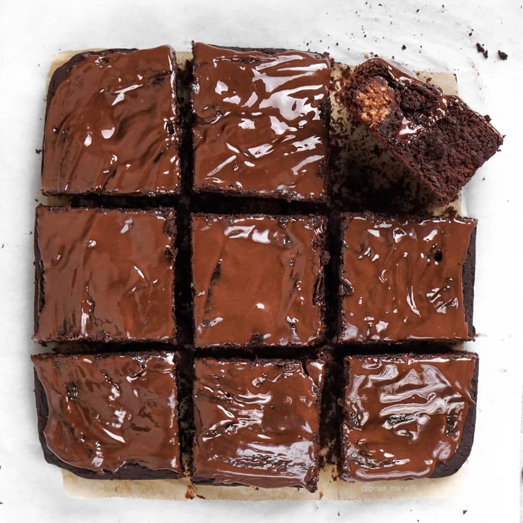 Gluten-Free Brownies with Almond Butter Balls