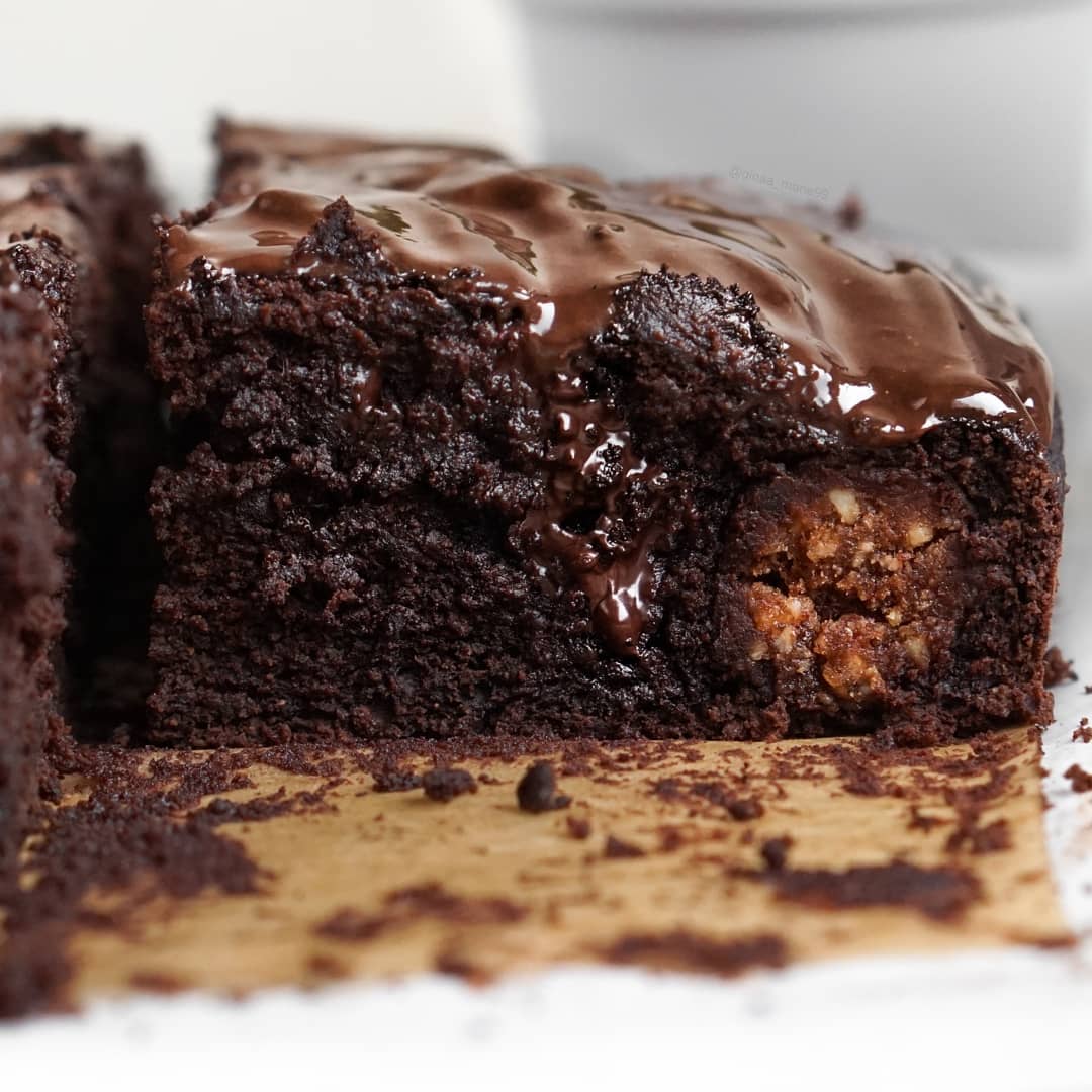 Gluten-Free Brownies with Almond Butter Balls