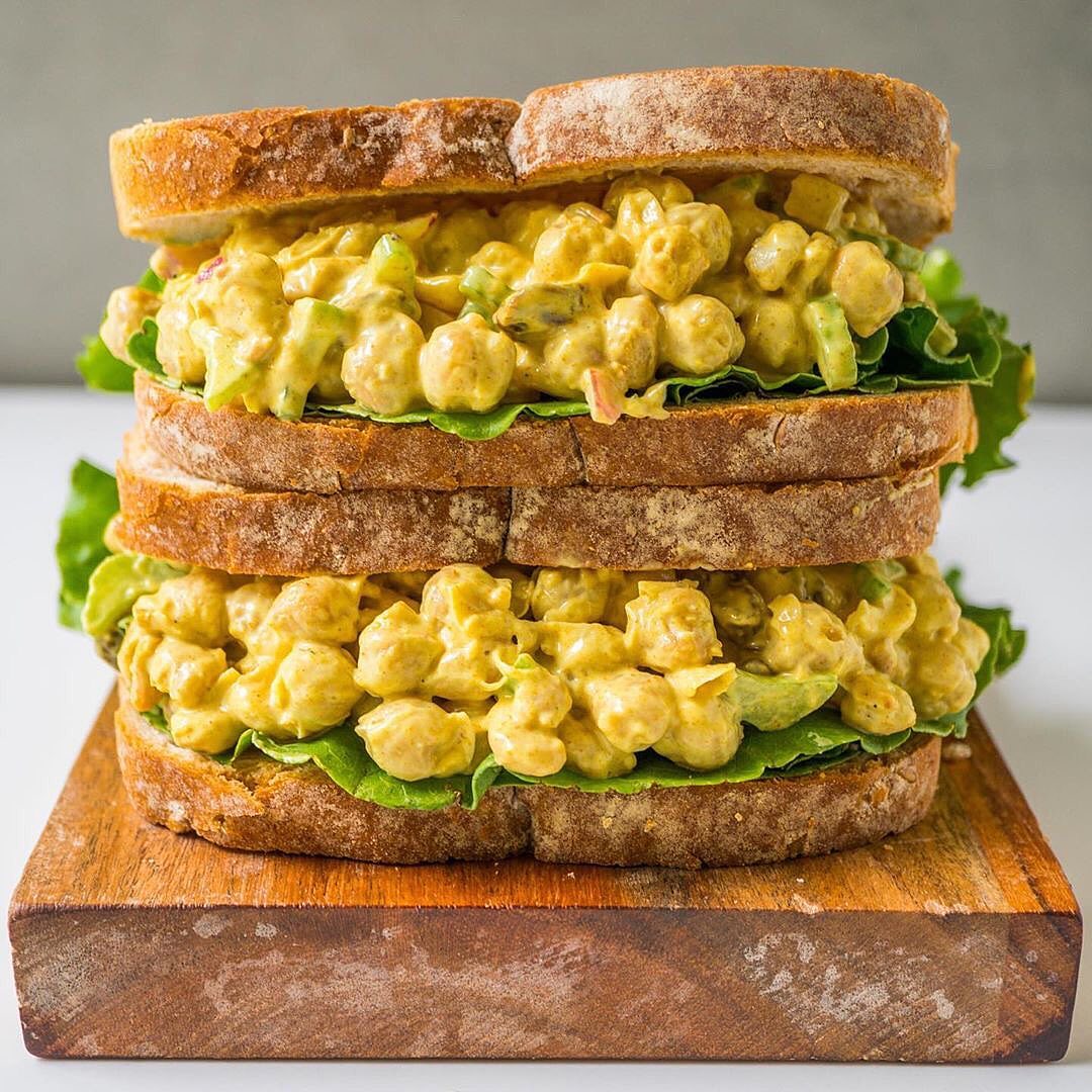 Curried Chickpea Salad Sandwiches